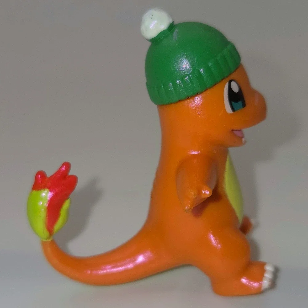Pokemon Charmander Holiday Beanie Hat Jazwares Battle Figure PVC